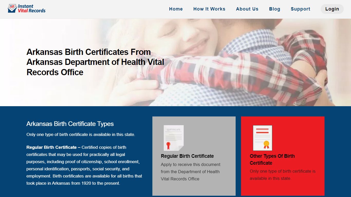 Arkansas Birth Certificate Replacement - InstantVitalRecords